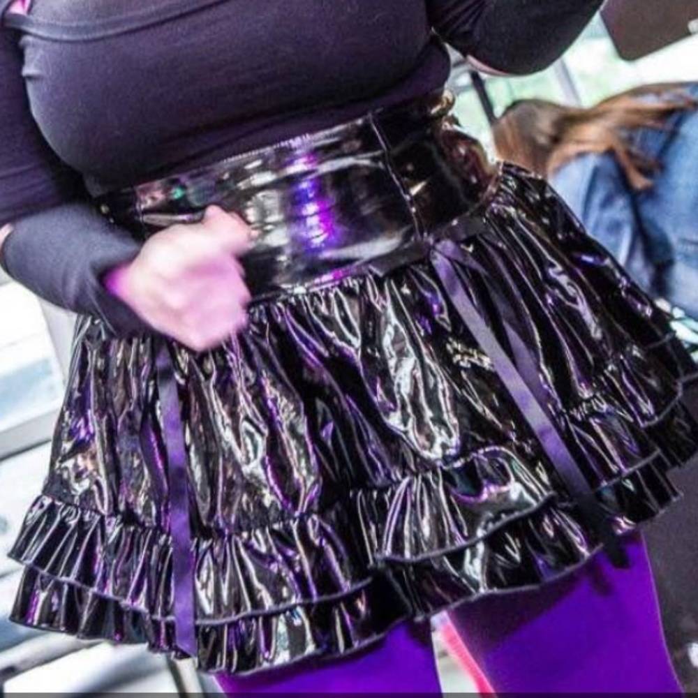 PVC Frilly Skirt Size XXL